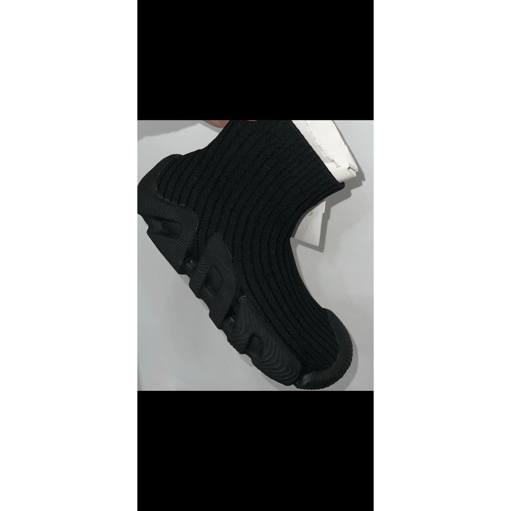 Zara Black Knit Sock High Top Slip-On Men's Athletic Sneakers Rubber Sole Size11 - Picture 7 of 8